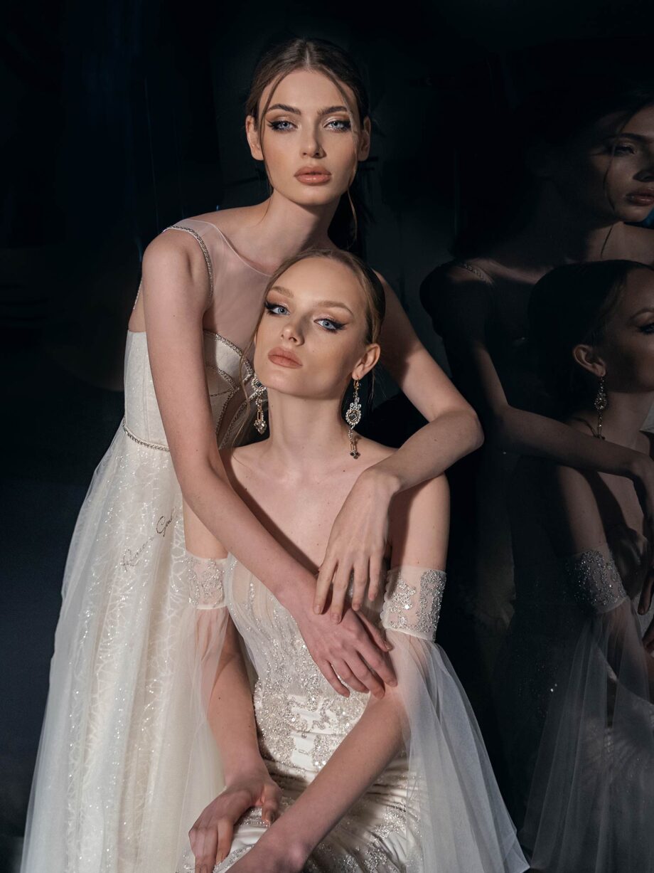 Beaded Lace Sheath Wedding Dress - Sample Sale Toronto