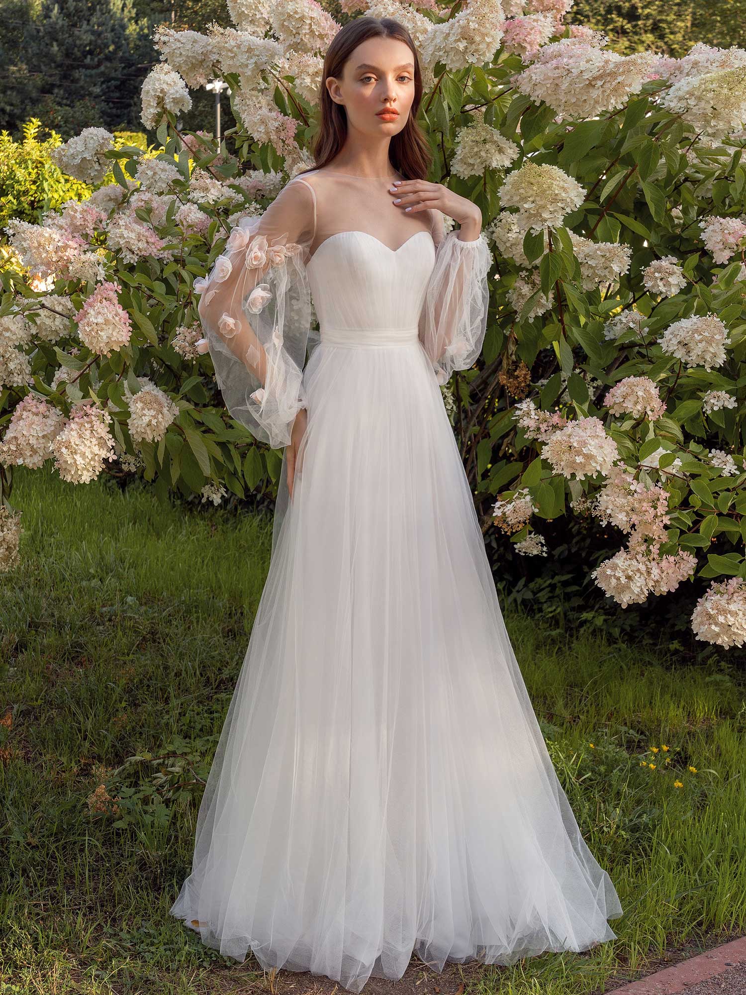 Floral Wedding Dresses With Sleeves Best 10 - Find the Perfect Venue ...