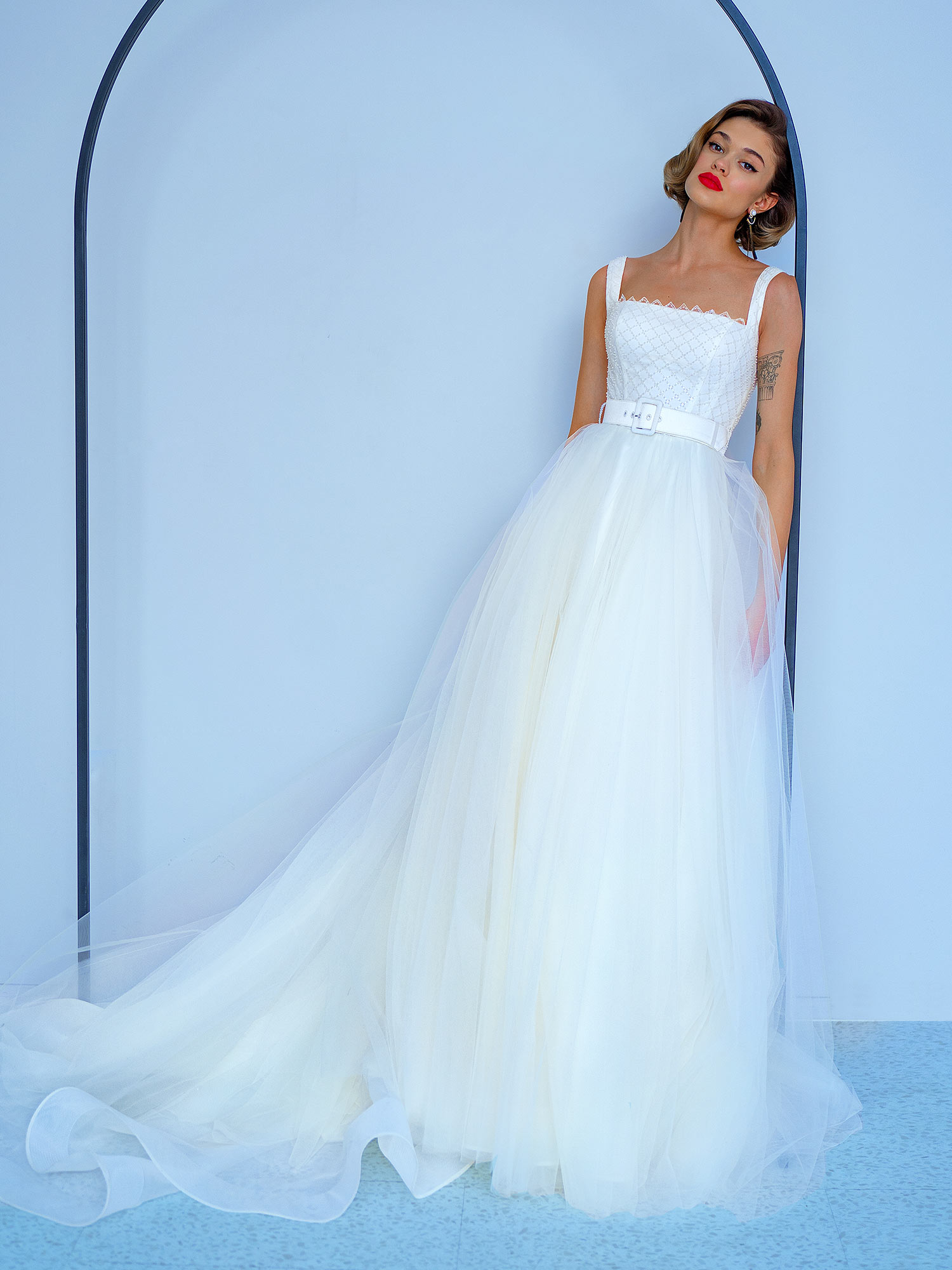 Ball Gown With Square Neckline