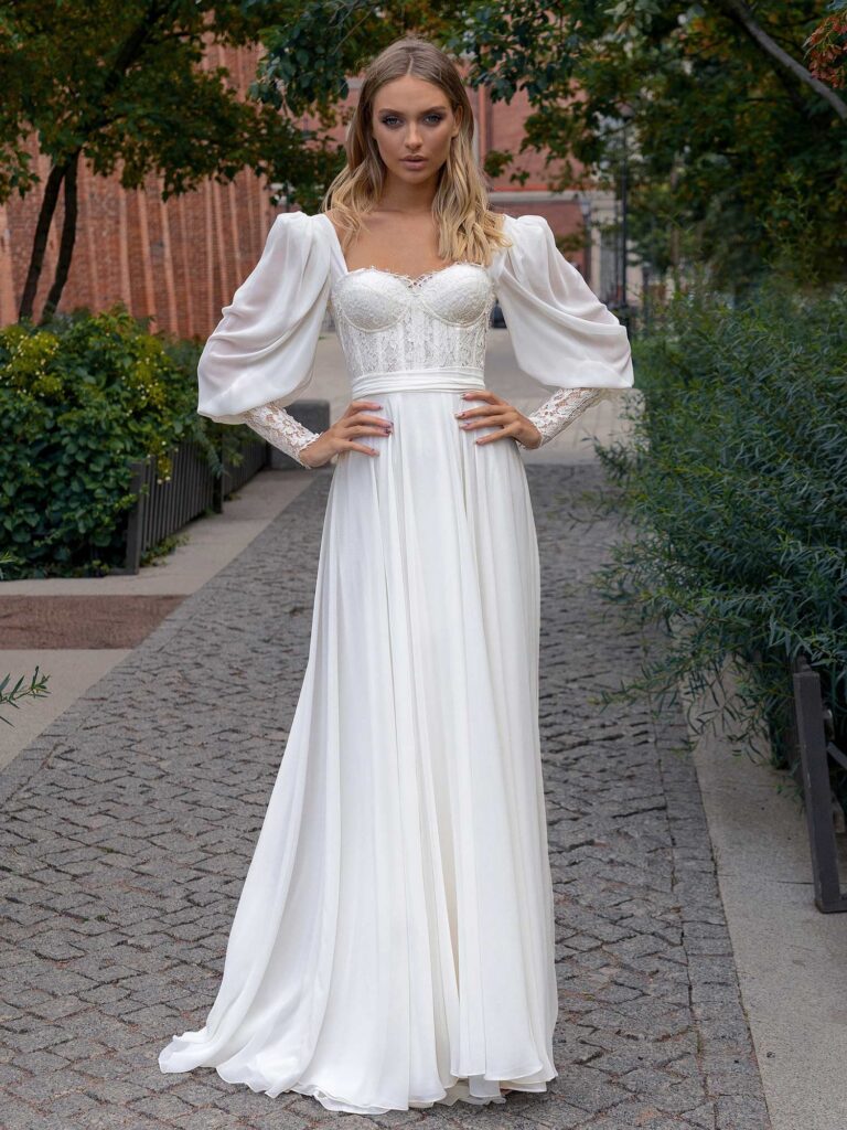 Vogue Bridal Original 2179 Womens Corset Bodice Puff Sleeved Bridal Go