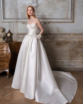 Strapless Mikado ballgown