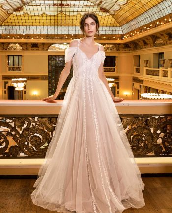 Romantic A-line Bridal Gown